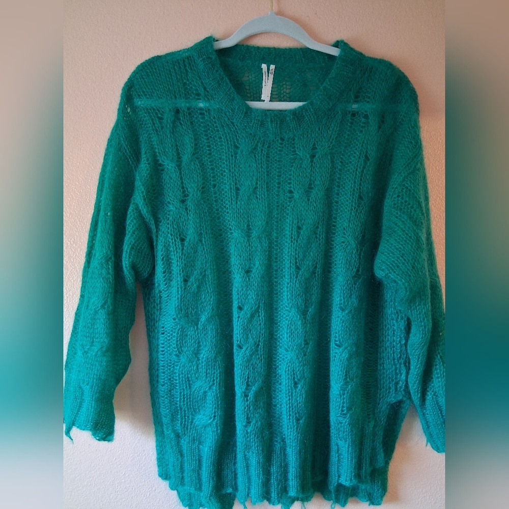 PRICE DROP Anthropologie Mohair-Blend Sweater – Made in Italy